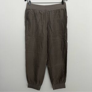 CLUB MONACO • Tan 100% Silk Elastic Waist Pants